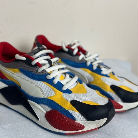 PUMA Rs-X3 Puzzle sneakers running shoes red blue size 7 men’s. 9 women’s - Picture 4 of 7